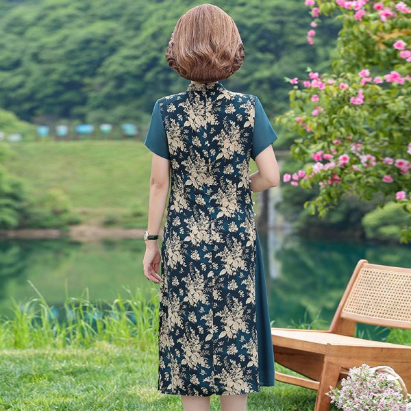 Women's Clothes Summer New Cloud Brocade Improved Cheongsam Skirt