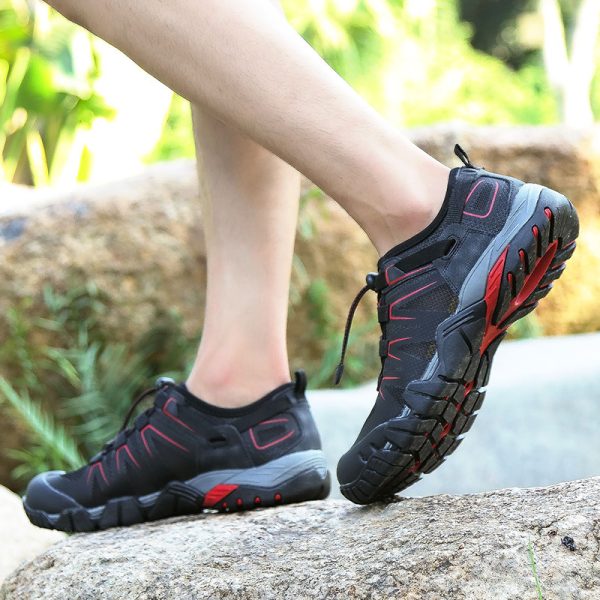 Men Outdoor Sports Water Shoes Mesh Breathable Sneakers Fishing Rubber Beach Summer New