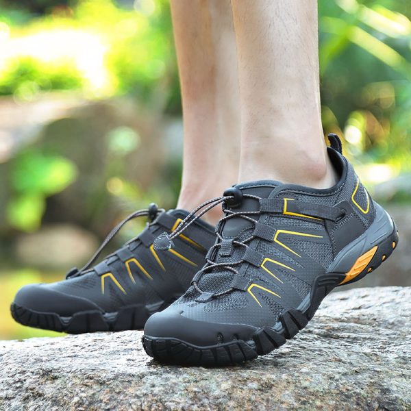 Men Outdoor Sports Water Shoes Mesh Breathable Sneakers Fishing Rubber Beach Summer New