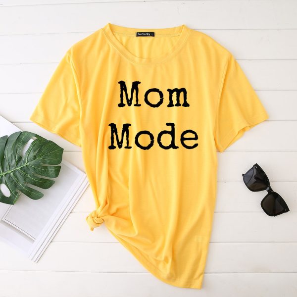 Mom Mode Top Women Kawaii Harajuku T-shirts Harajuku Aesthetic Clothes Women Short Sleeve Top Vintage Japanese Style Streetwear