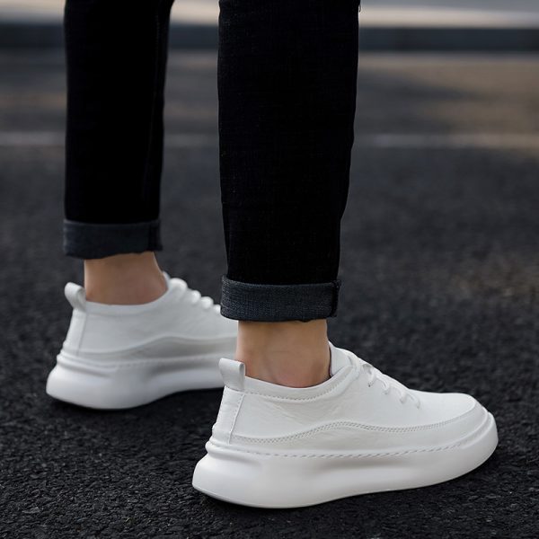 High-Top Shoes Men'S Shoes Autumn Board Shoes Trend Korean Wild Casual Shoes Men'S Trendy Shoes White Shoes Winter