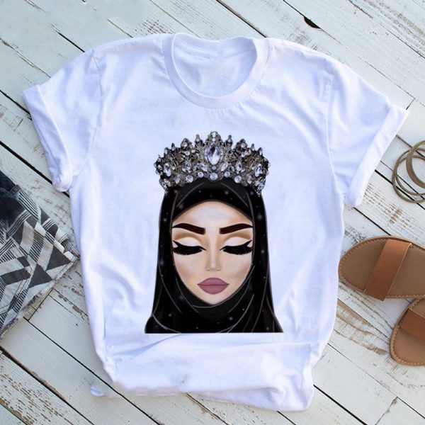 Women Beautiful African White Funny Print T shirt Girl Black Queen Lip Harajuku 90s Clothes,Drop Ship