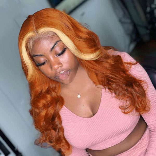 4X4 Human Hair Wig Head Cover Highlights 613