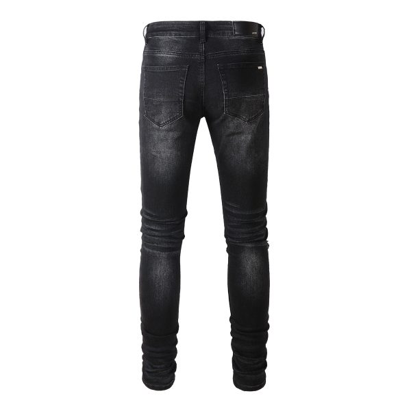 Men's Fashion Personality Red Patch Stretch Slim Pants