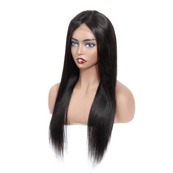 Lace real human hair wig headgear