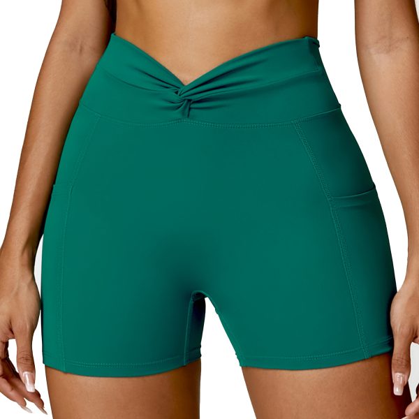 Nude Feel Tight Yoga Shorts Casual Outdoor Running Exercise Shorts Women