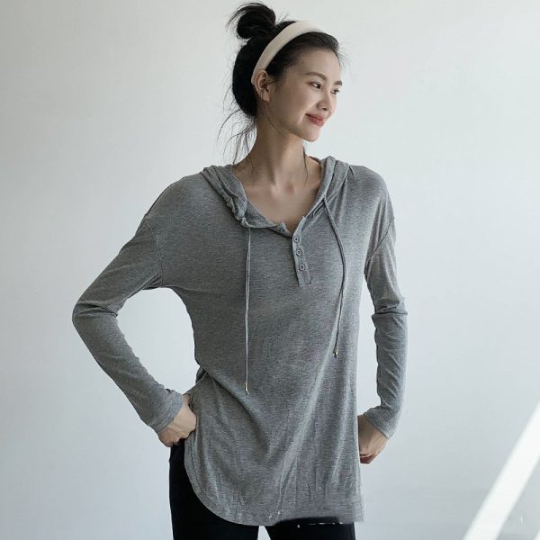 Sports Loose Running Quick-drying Slimming Hoodie Fitness Clothes Women