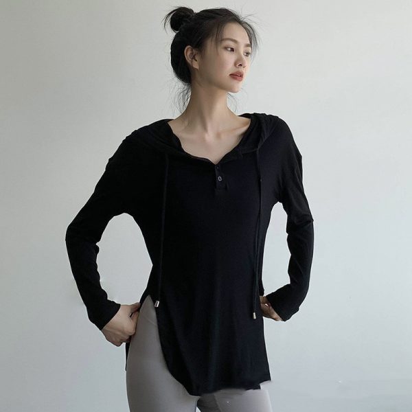 Sports Loose Running Quick-drying Slimming Hoodie Fitness Clothes Women