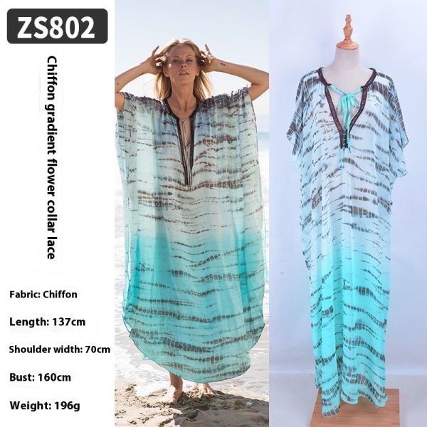 Beach Robe Bikini Swimsuit Blouse Long Dress