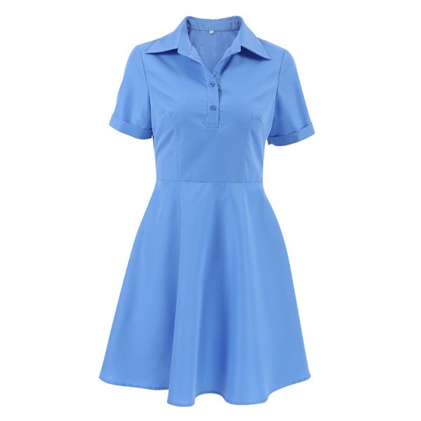 Women's Commuter's All-matching Fashion Waist-controlled Short Sleeve Dress