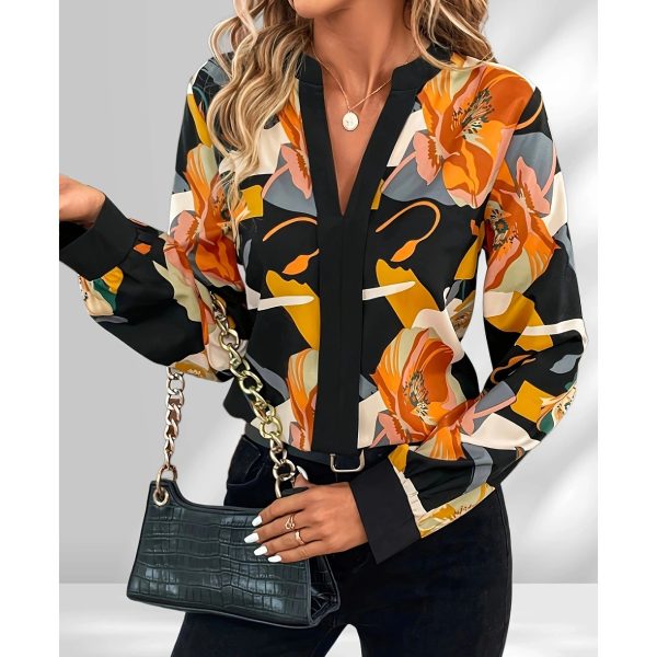 Printed Elegant All-match Plus Size Shirt For Women