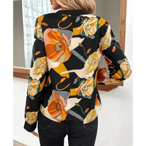 Printed Elegant All-match Plus Size Shirt For Women